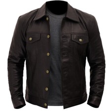 MEN'S REAL SOFT BLACK LEATHER