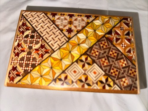 Japanese yosegi wooden puzzle - yosegi,
