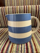 T G Green Cornishware Blue & White Church Gresley  Large 5 Inch Dreadnought Jug