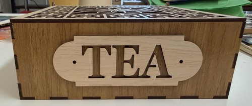 Handmade wooden tea box - wooden,