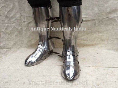 Medieval pair leg greaves - pair,