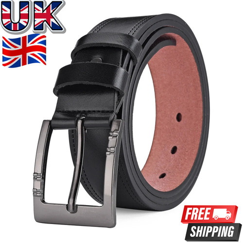 Mens genuine leather belt - genuine,