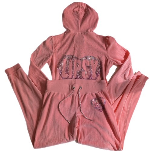Lipsy y2k vintage pink velour - vintage,