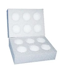 90 POLYSTYRENE EGG BOXES FOR