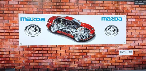Mazda fd3s banner car - banner,