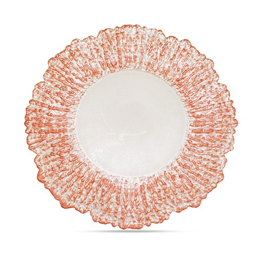 Glass charger plates 33cm 13in - charger,