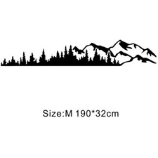 Tree Mountain Forest Vinyl Graphics Decal Car Body Side Sticker For RV Trailer 