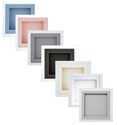 Box square white deep - 3d, wood