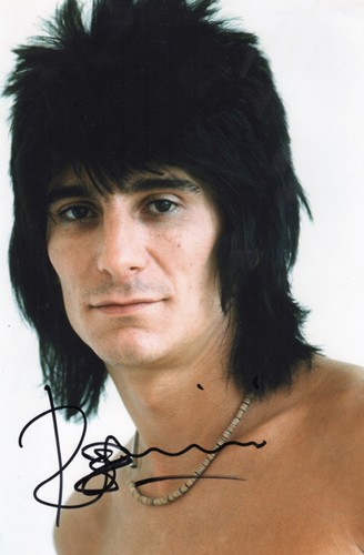 Ronnie wood signed autograph - ronnie,