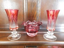 A  small vintage cranberry