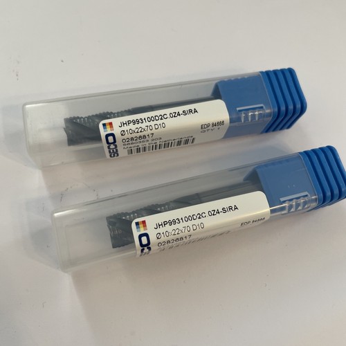 10mm end mill seco carbide - 2, x