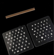 Acrylic Leather Alphabet Stamp