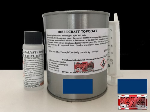 Bright blue topcoat flowcoat - blue,