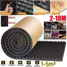 10M Self-adhesive Sound Insulation Acoustic Foam Sound Proof Padding Panel 20MM