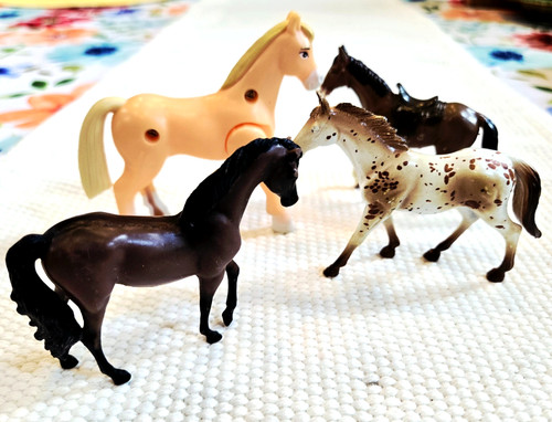 Assorted plastic toy - toy, horses