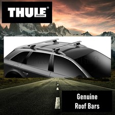 Thule Silver Wing Bar Kit For Lexus RX400 SUV Roof Railing 2003 - 2009