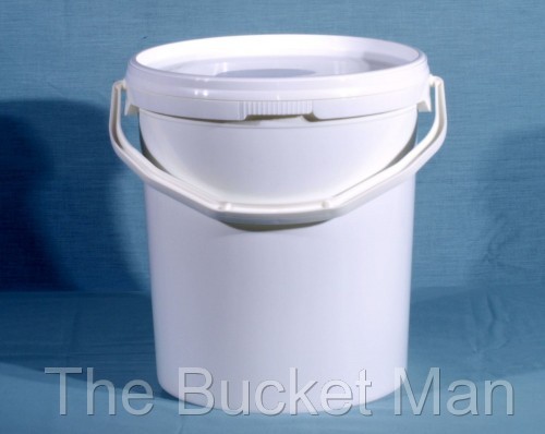 Ltr litre white plastic - 15, l