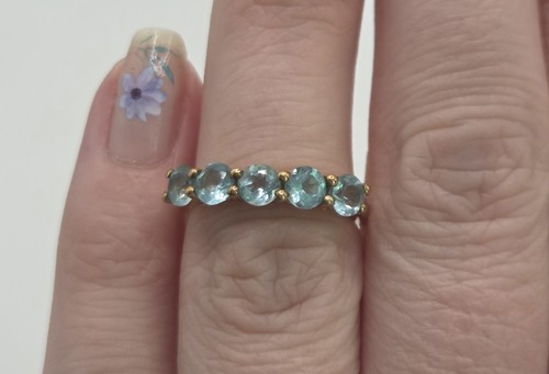 Russian apatite gold ring - apatite,