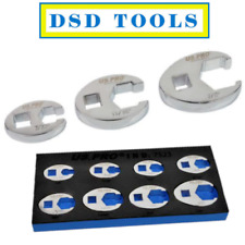 US PRO TOOLS 8pc 3/8" Drive AF Crow Foot Wrench Set EVA Tray 7523