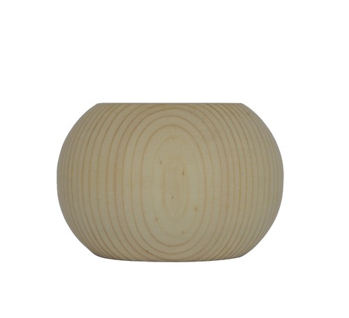 Large pine plain - bun, 83mm