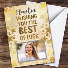 Personalised Good Luck Card