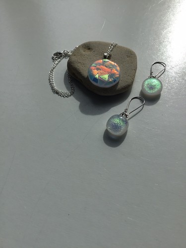 Handmade dichroic fused glass - dichroic,