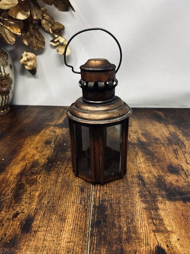 Antique copper lantern - copper,