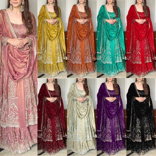 Indo western gown lehenga - indo,