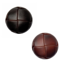 Football Buttons Leather Look