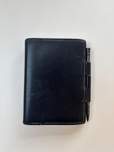 Vintage hermes navy blue mini - hermes,