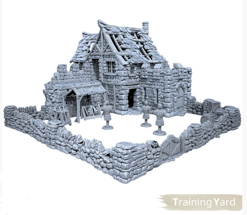 Ruined training yard - training, fantasy