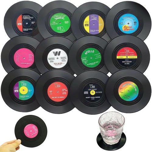 Set vinyl coasters - of, 12