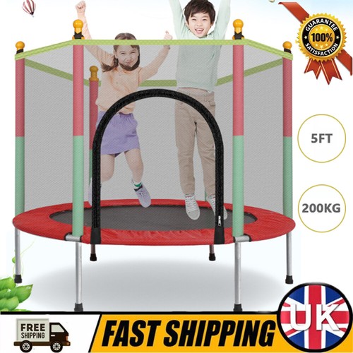 5ft kid trampoline with - with, safety