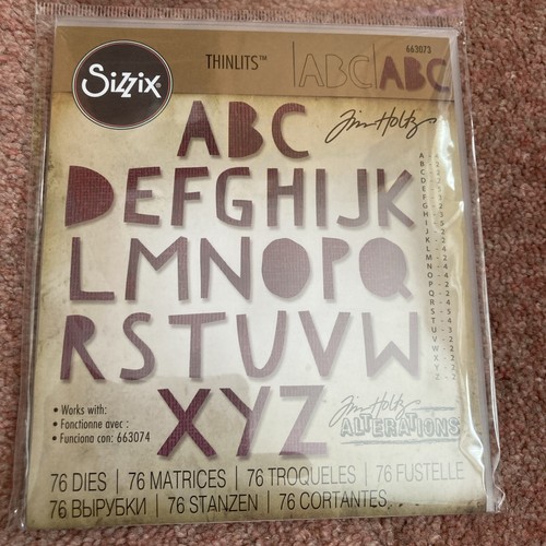Sizzix new thinlits - 663073, tim