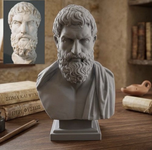 Epicurus bust ancient greek - epicurus,