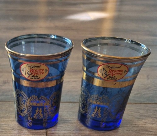 Moroccan tea glasses set 2 - tea,
