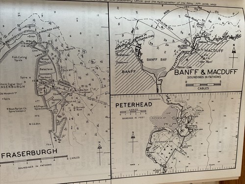 Vintage sea chart - vintage, nautical