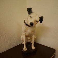Nipper (RCA Dog) Plaster Statue 15" tall Vintage Circa 1950 A