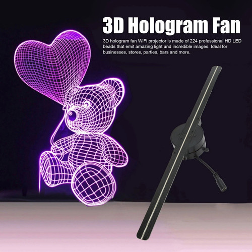 Hologram led fan projector - hologram,