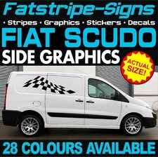 to fit FIAT SCUDO GRAPHICS STICKERS STRIPES DECALS CREW CAB DAY VAN CAMPER RACE