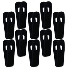  10 Pcs Skirt Hanger Clips Velvet Hangers Opening Clothes Baby Pants