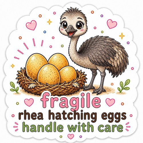 100 fragile rhea - 100, hatching