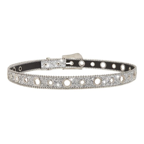 Waist belt glitter crystal - belt,