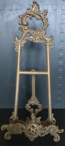 Brass vintage ornate plate - ornate,