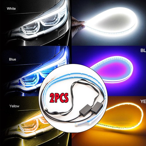 White blue amber led - led, car