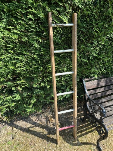 Vintage wooden ladder - vintage,