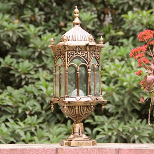 Vintage pillar lights glass - pillar,