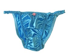 Sexy Satin Feminine Sissy Tanga Knickers Underwear Briefs Panties Sizes S to XXL