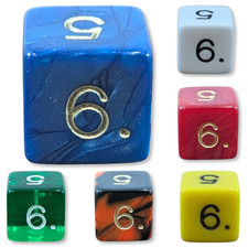 D6 Six-Sided Dice 16mm