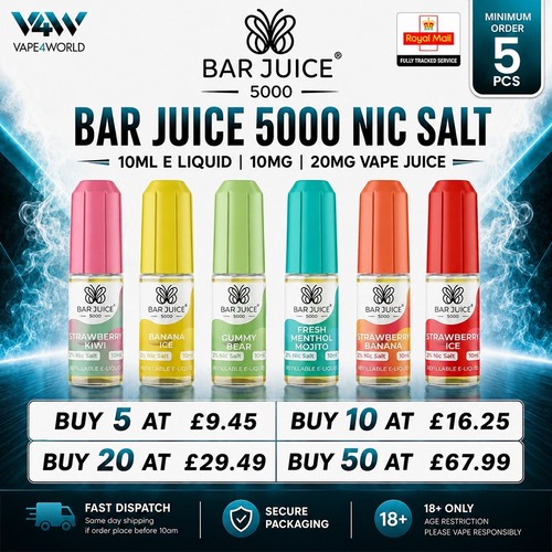 Bar juice 5000 nic salt - juice, 10ml